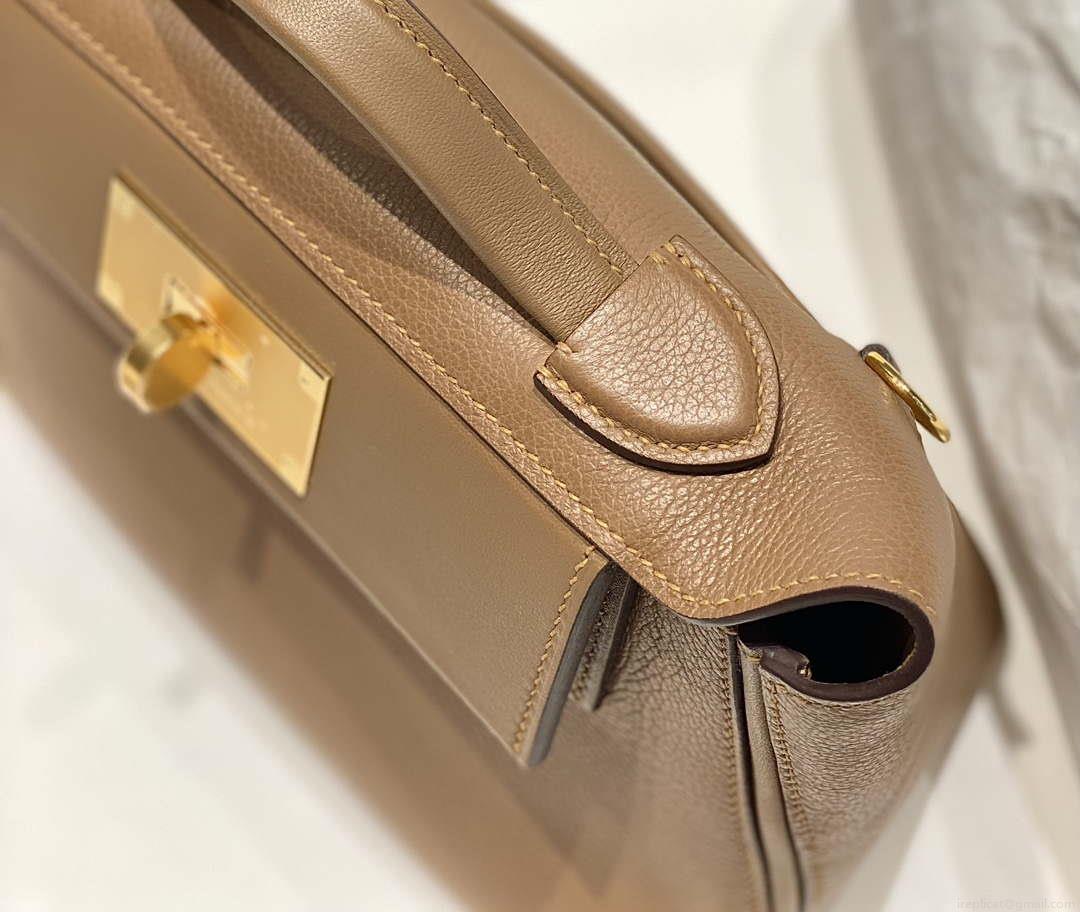 Hermes Mini 2424 Leather 21cm H230263 Weimaraner color