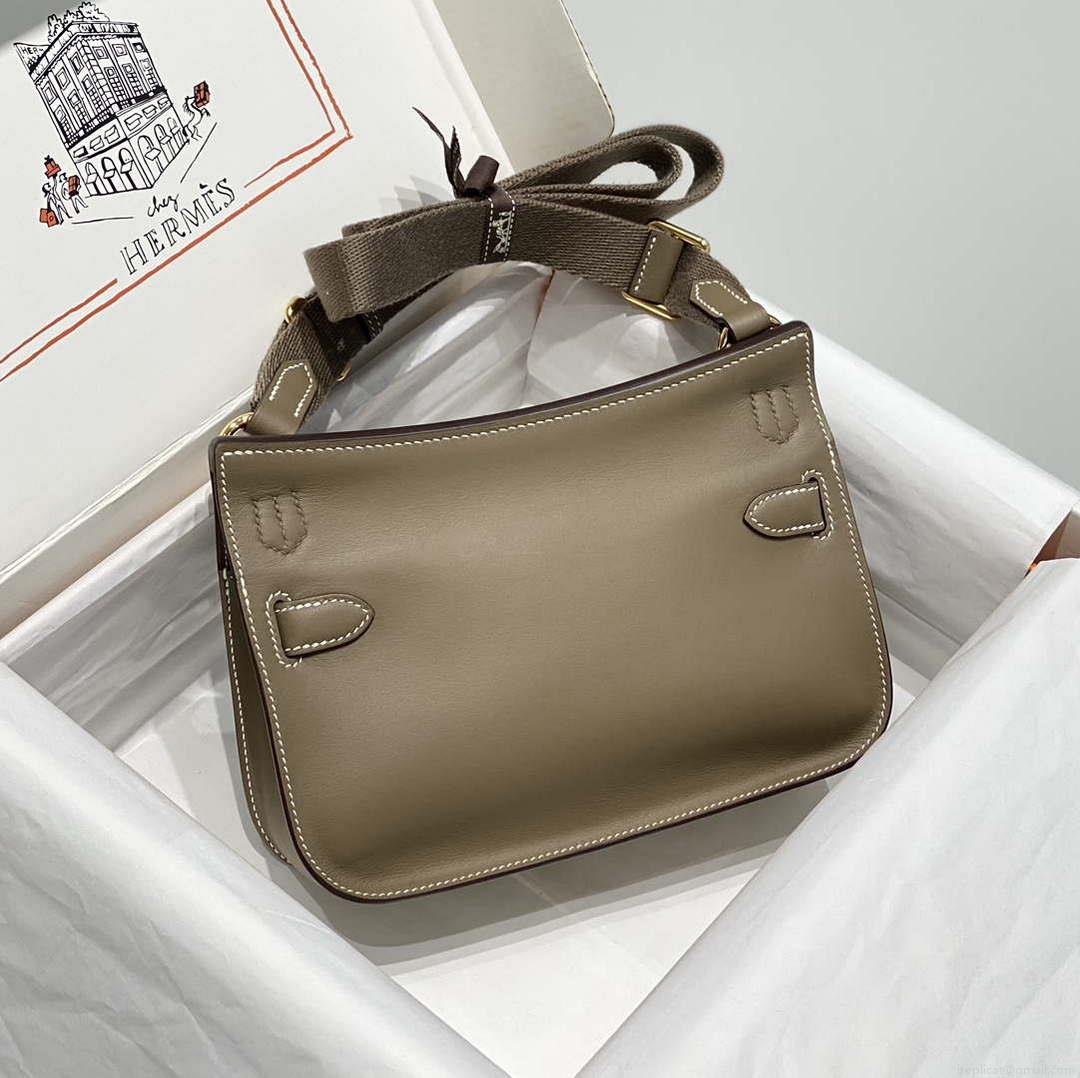 Hermes 316413 Jyspiere Leather Hermes bags Elephant gray H900912