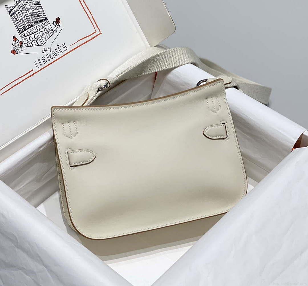 Hermes 316413 Jyspiere Leather Hermes bags White H900917