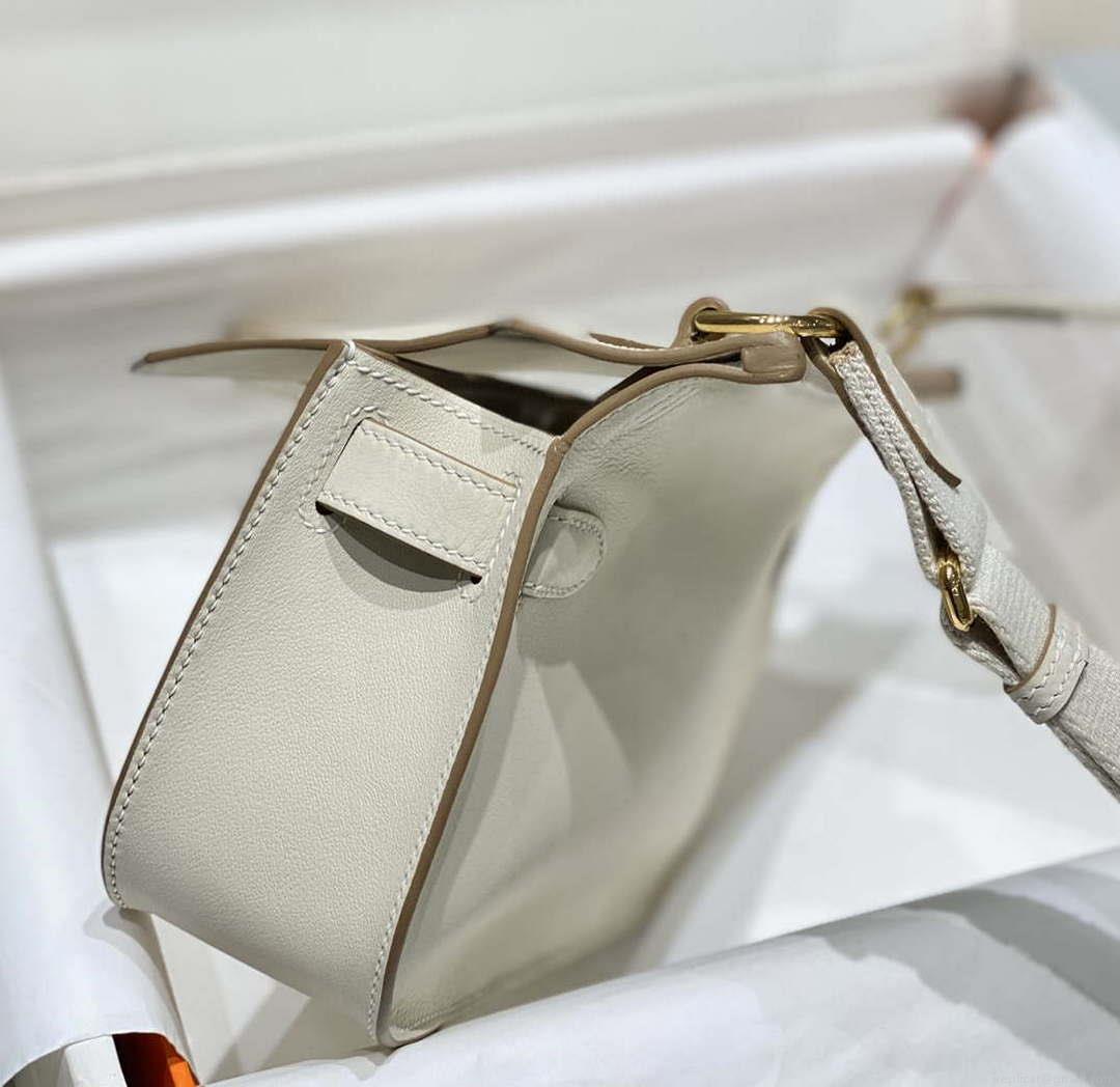 Hermes 316413 Jyspiere Leather Hermes bags White H900918