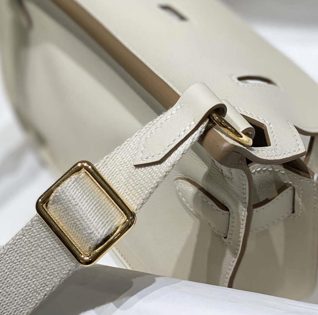 Hermes 316413 Jyspiere Leather Hermes bags White H900918