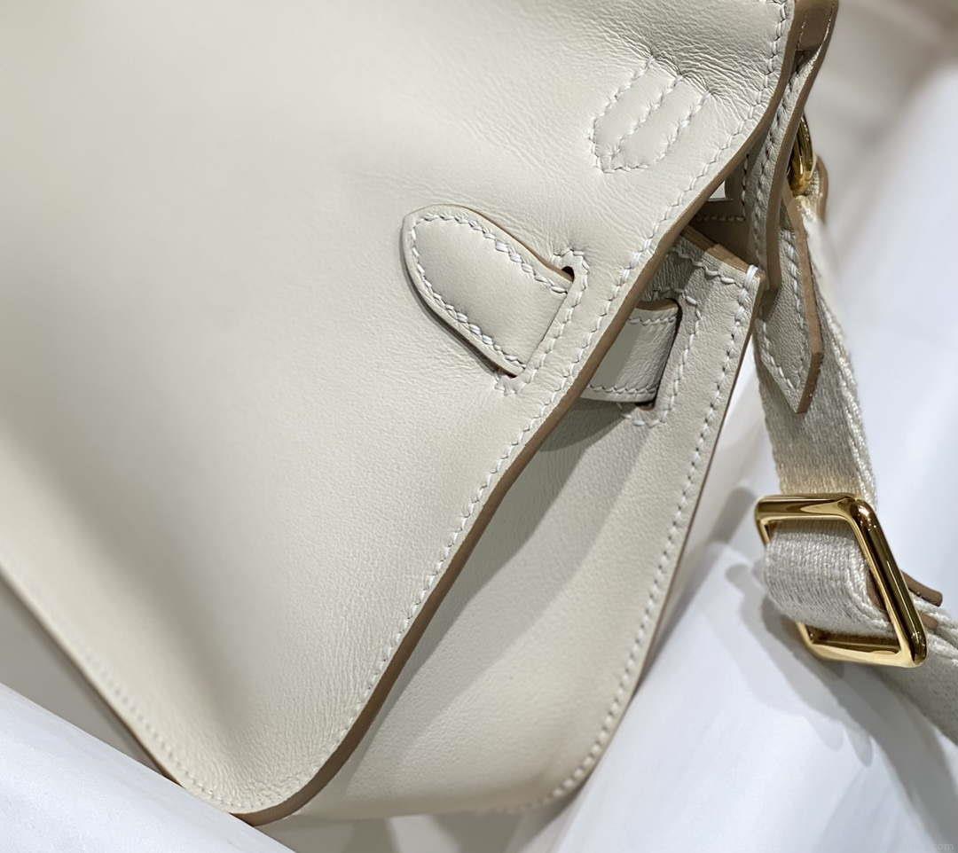 Hermes 316413 Jyspiere Leather Hermes bags White H900918