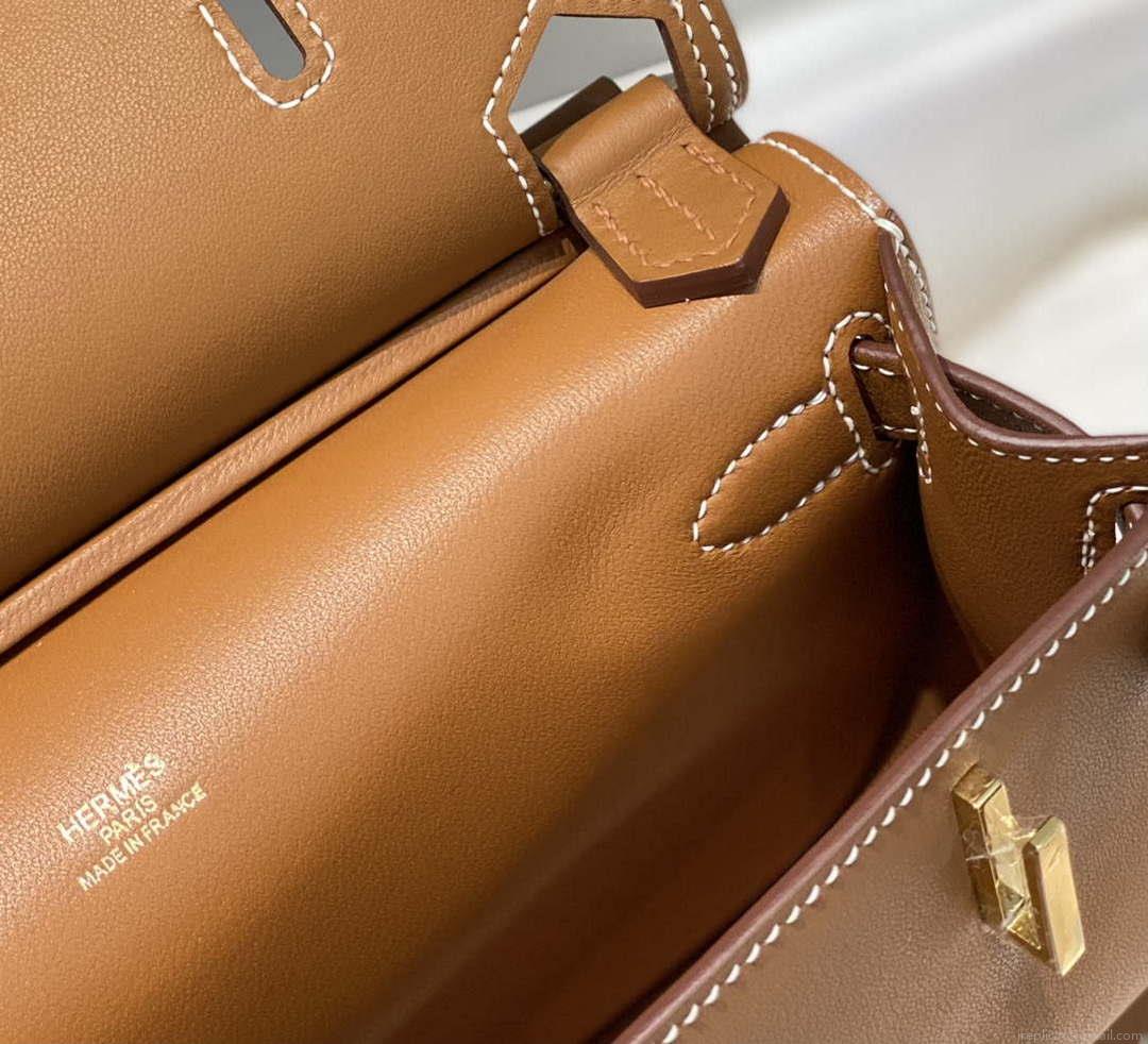 Hermes 316413 Jyspiere Leather Hermes bags Brown H900921