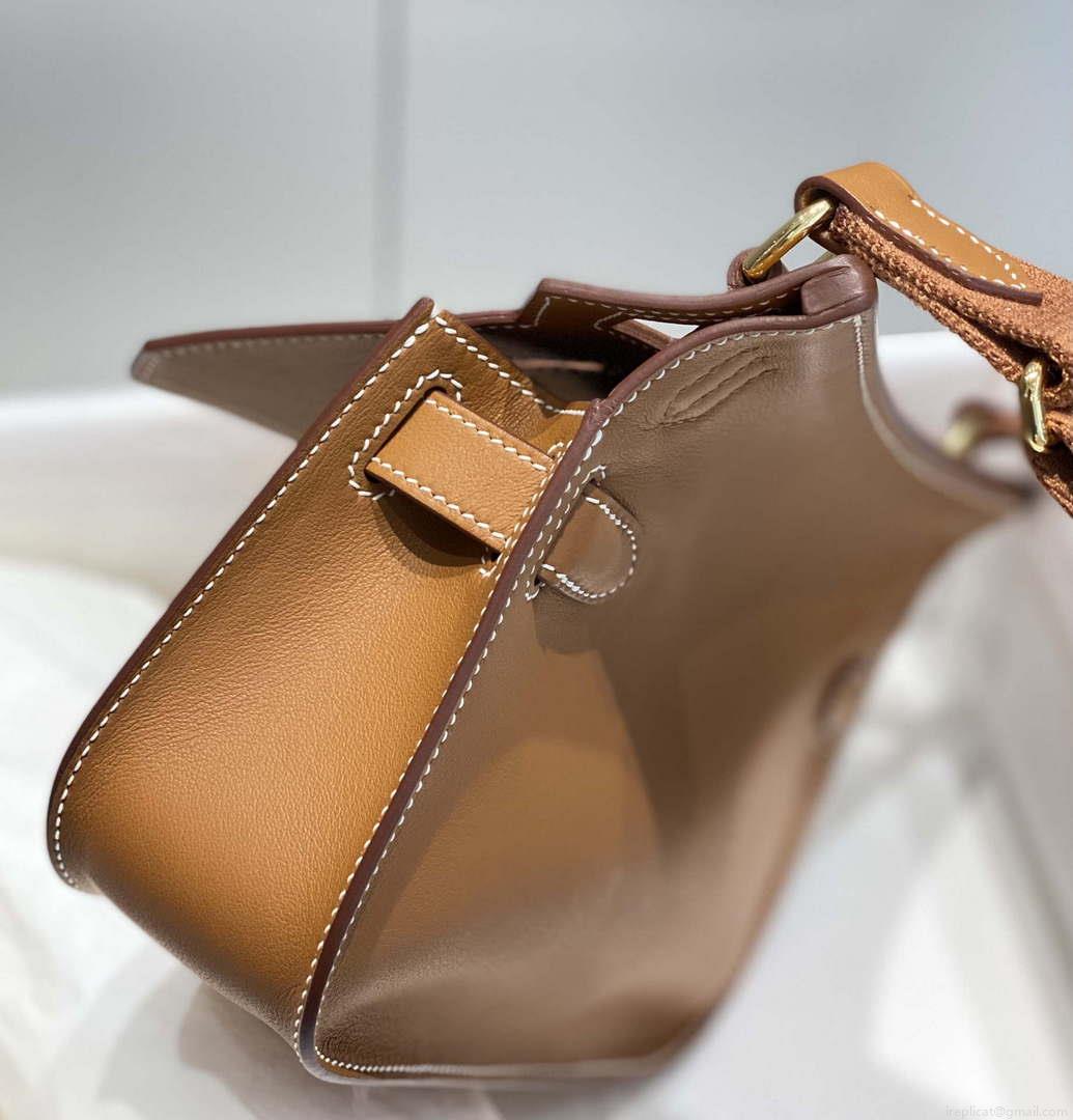 Hermes 316413 Jyspiere Leather Hermes bags Brown H900921