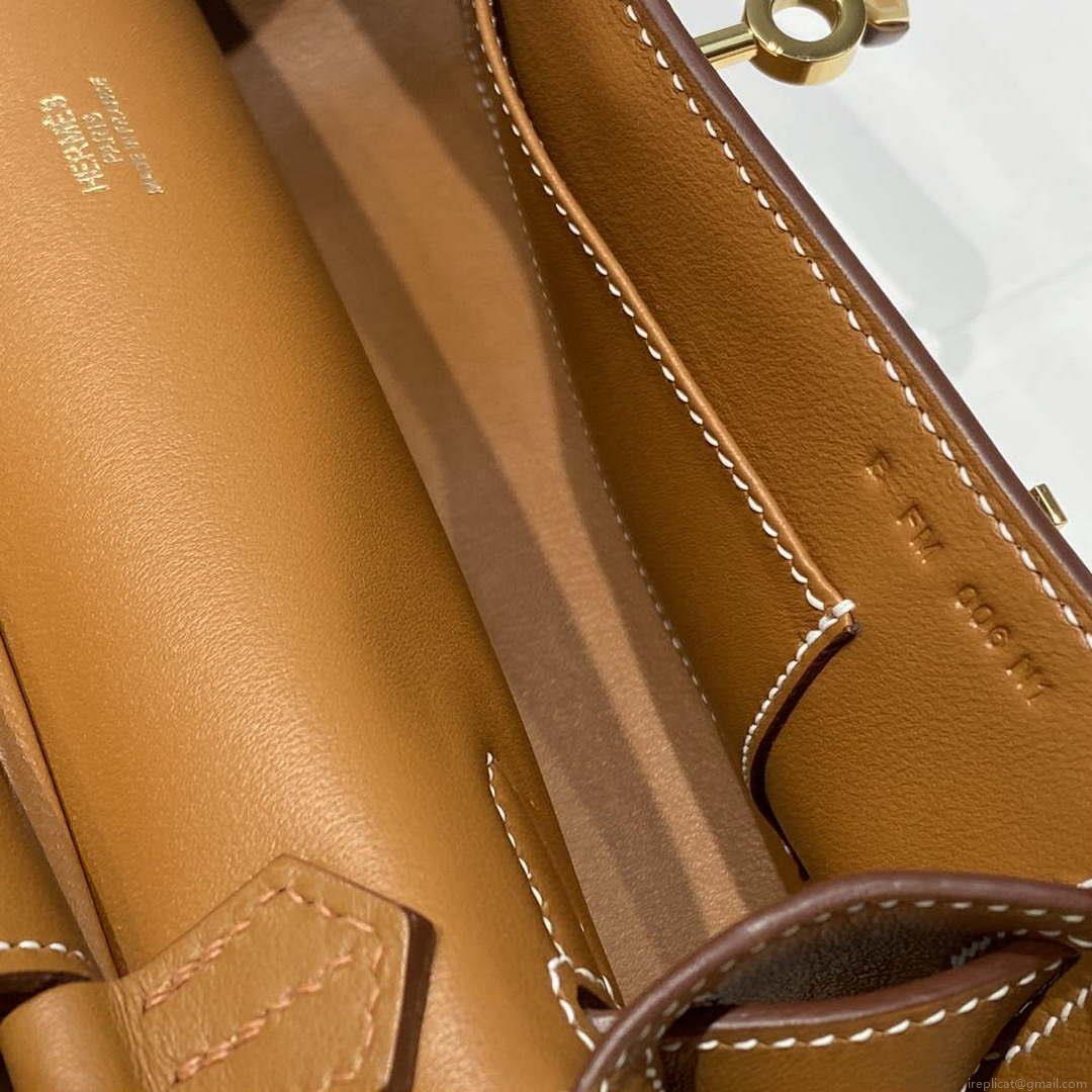 Hermes 316413 Jyspiere Leather Hermes bags Brown H900921