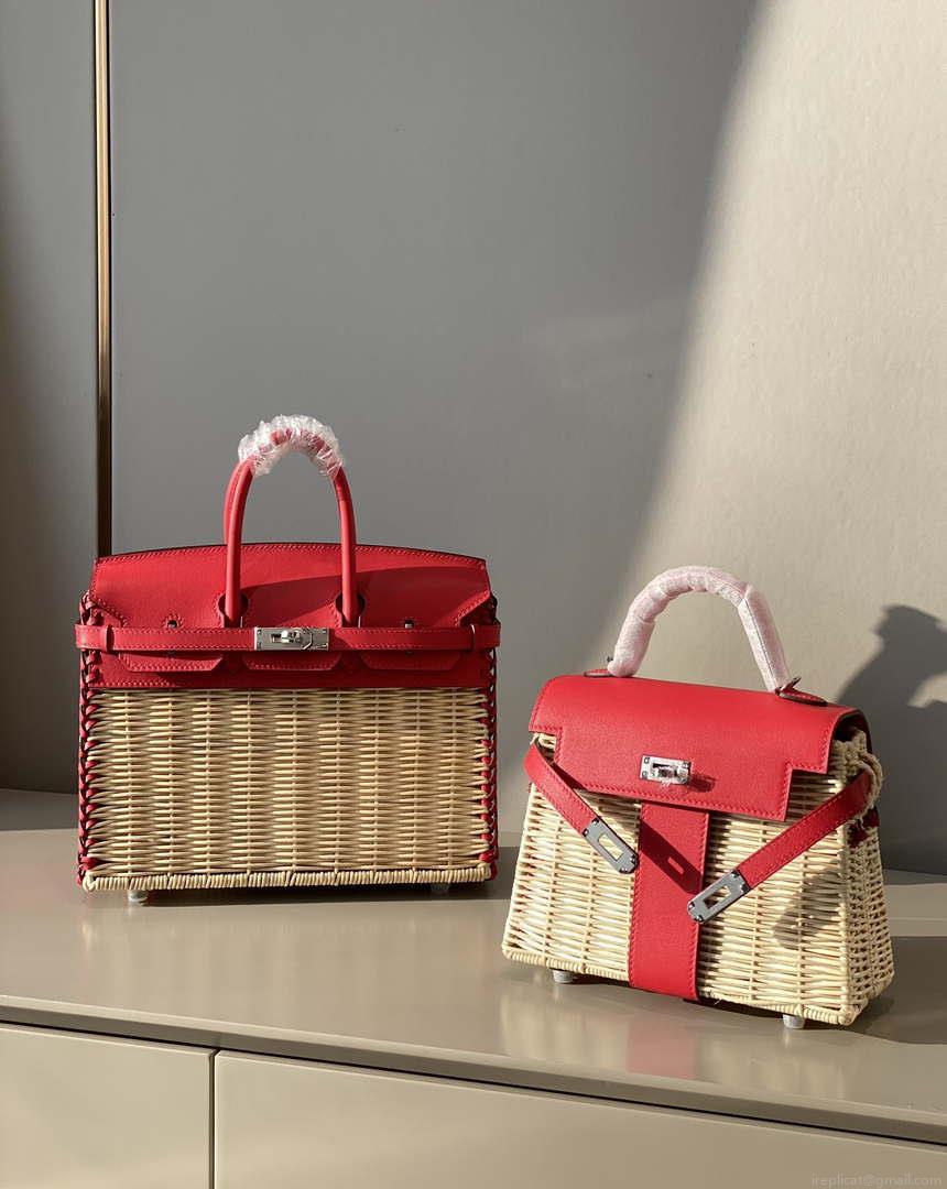 Hermes Picnic Sellier Birkin 25 Barenia Palladium Hardware H21802