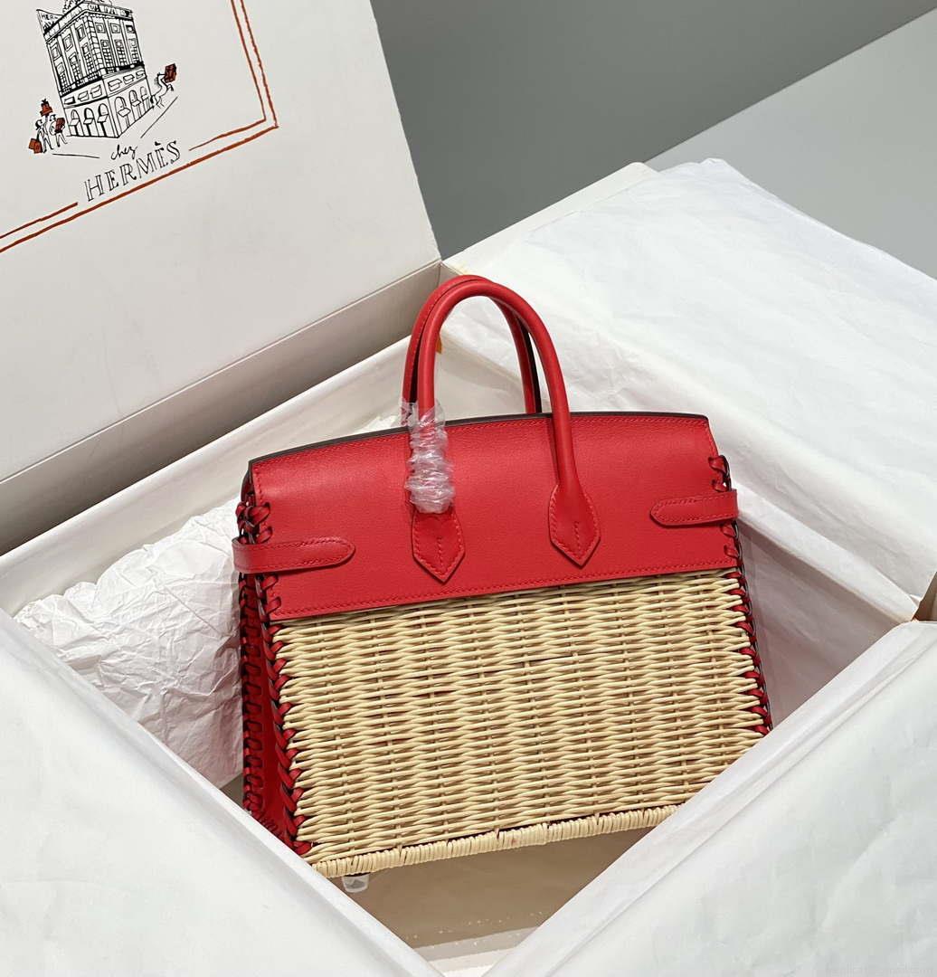 Hermes Picnic Sellier Birkin 25 Barenia Palladium Hardware H21802