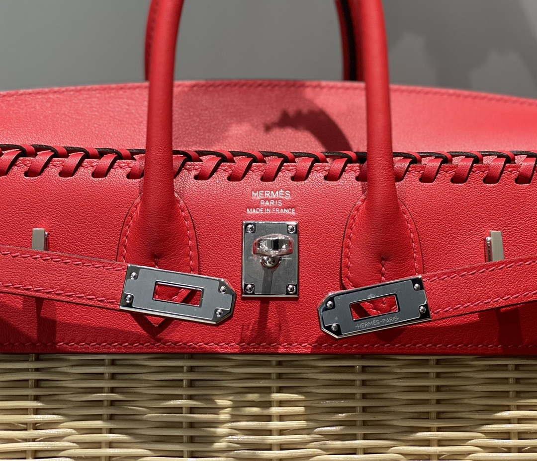 Hermes Picnic Sellier Birkin 25 Barenia Palladium Hardware H21802