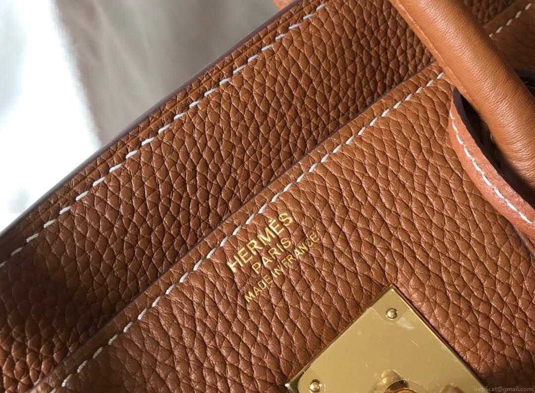 Hermes Birkin Designer Tote Bag Togo Leather 28340 Tan