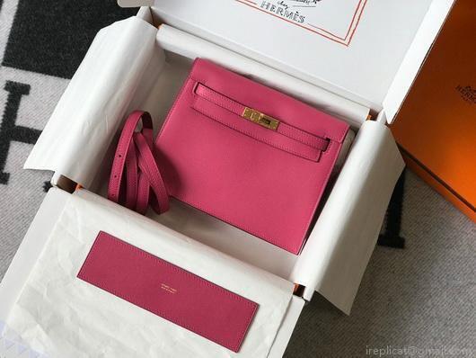 Hermes Kelly Danse 22cm Leather Bag 20351 Plum