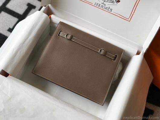 Hermes Kelly Danse 22cm Leather Bag 20352 Brown