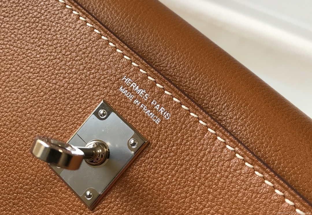 Hermes Kelly Danse 22cm Leather Bag 20353 Tan
