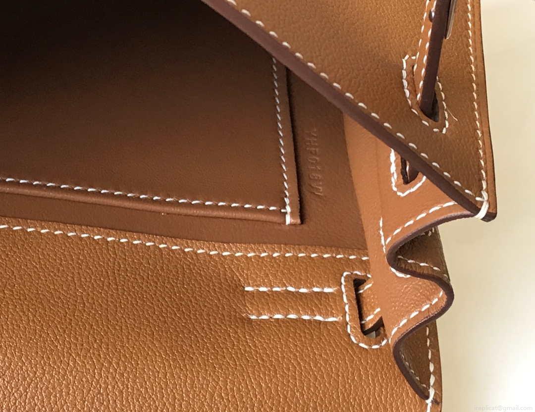 Hermes Kelly Danse 22cm Leather Bag 20353 Tan