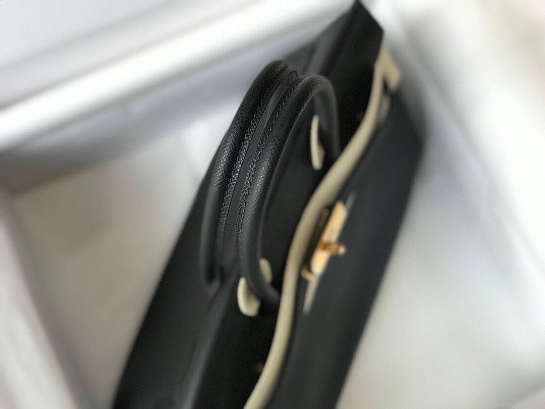 Hermes Birkin Designer Tote Bag Epsom Leather 28353 Black