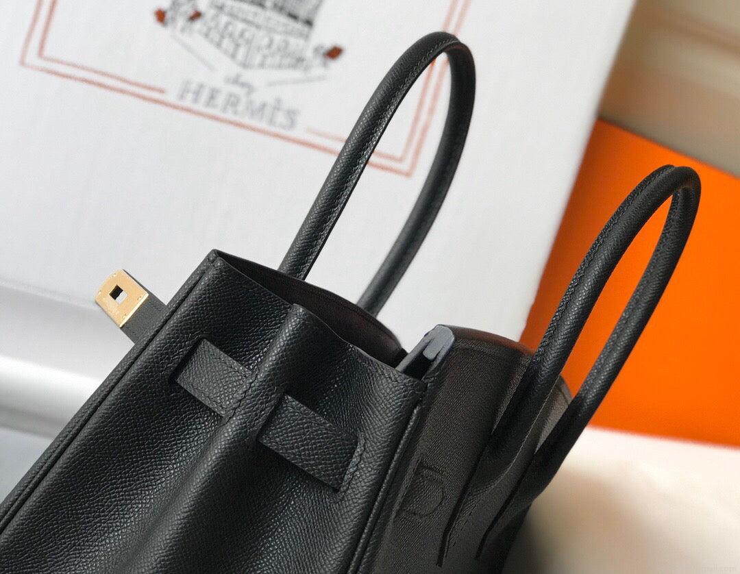 Hermes Birkin Designer Tote Bag Epsom Leather 28353 Black