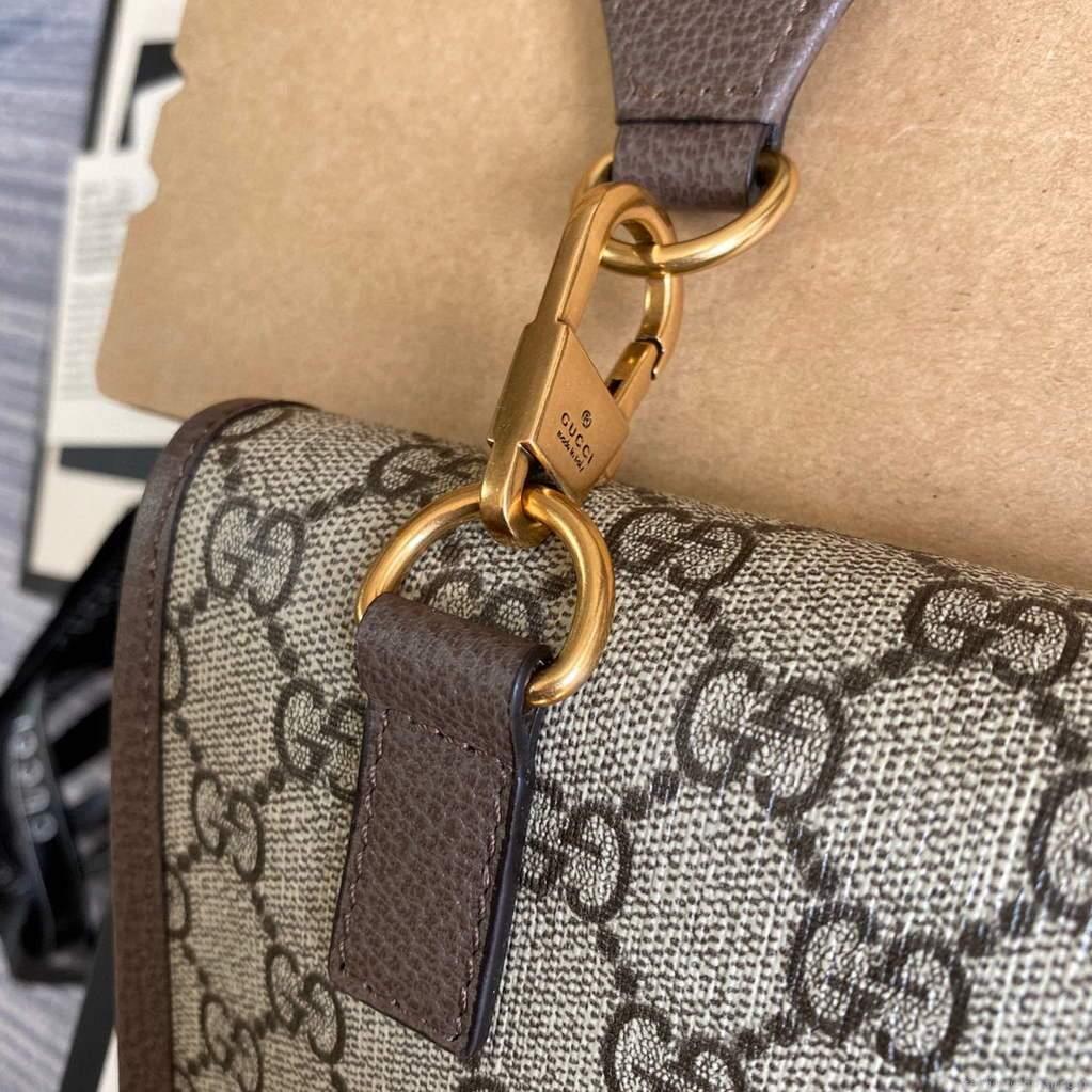 Gucci 489617 Neo Vintage GG Supreme Belt Bag Brown