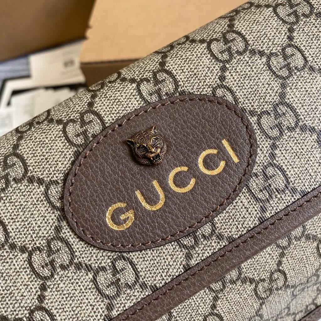 Gucci 489617 Neo Vintage GG Supreme Belt Bag Brown