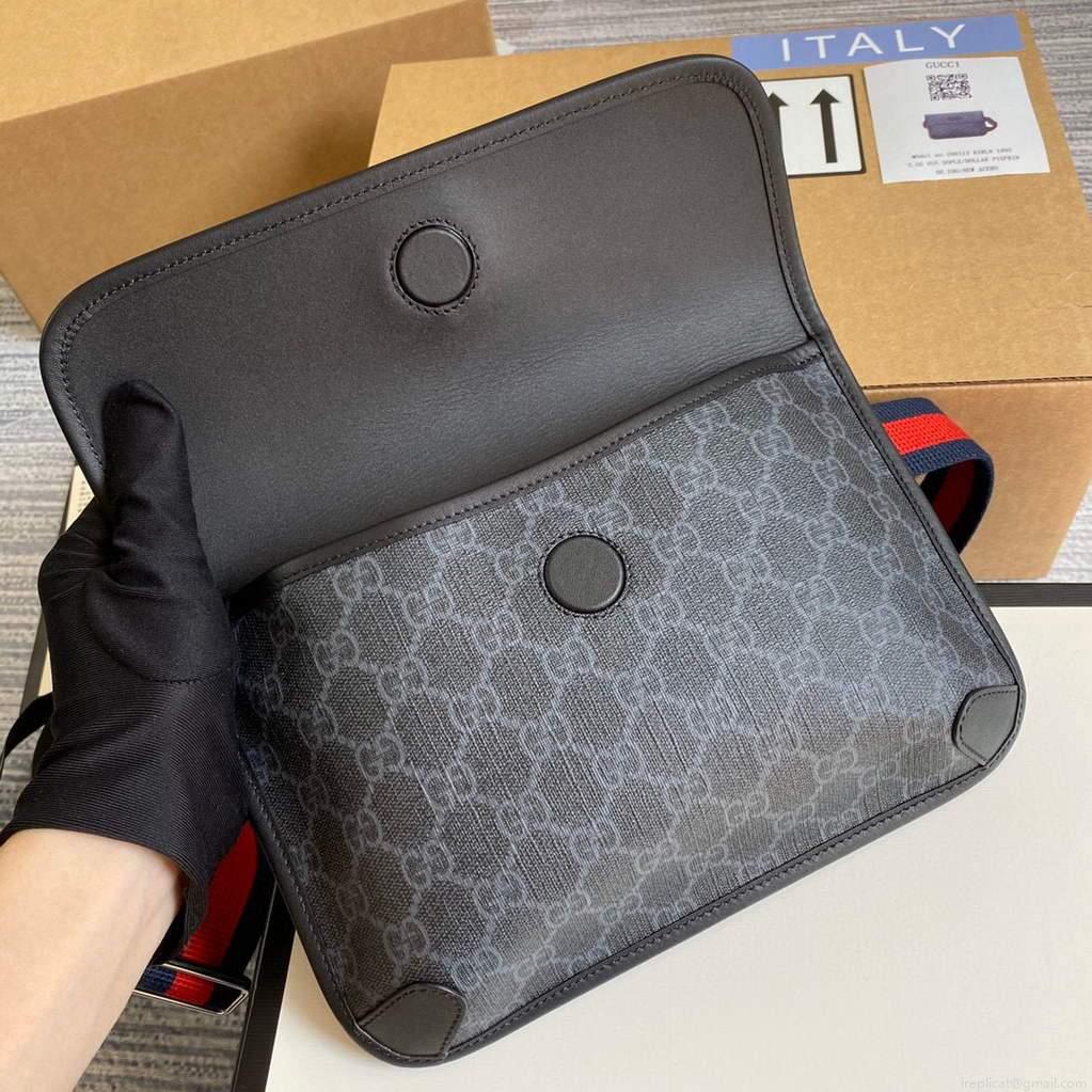 Gucci 598113 Ophidia GG Black Belt Bag