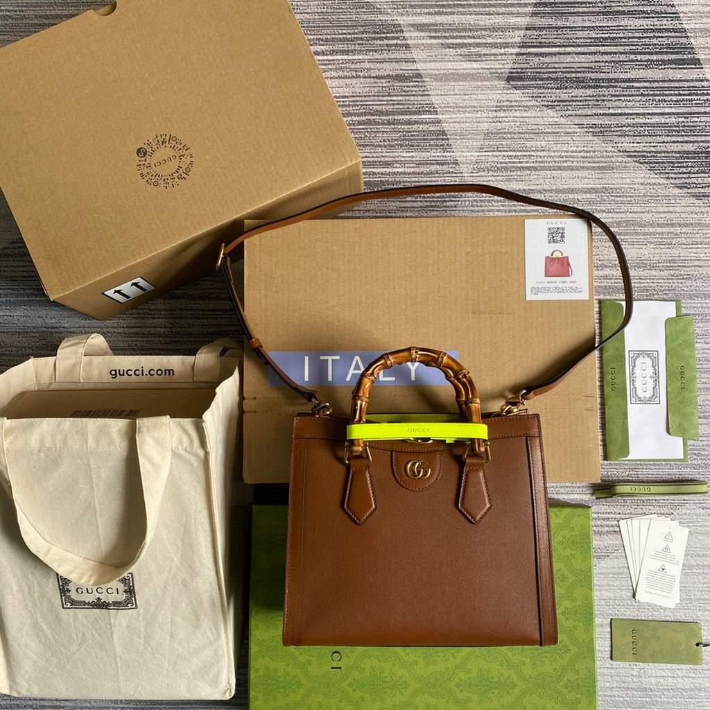 Gucci Diana small tote bag top handle bag 660195 Brown