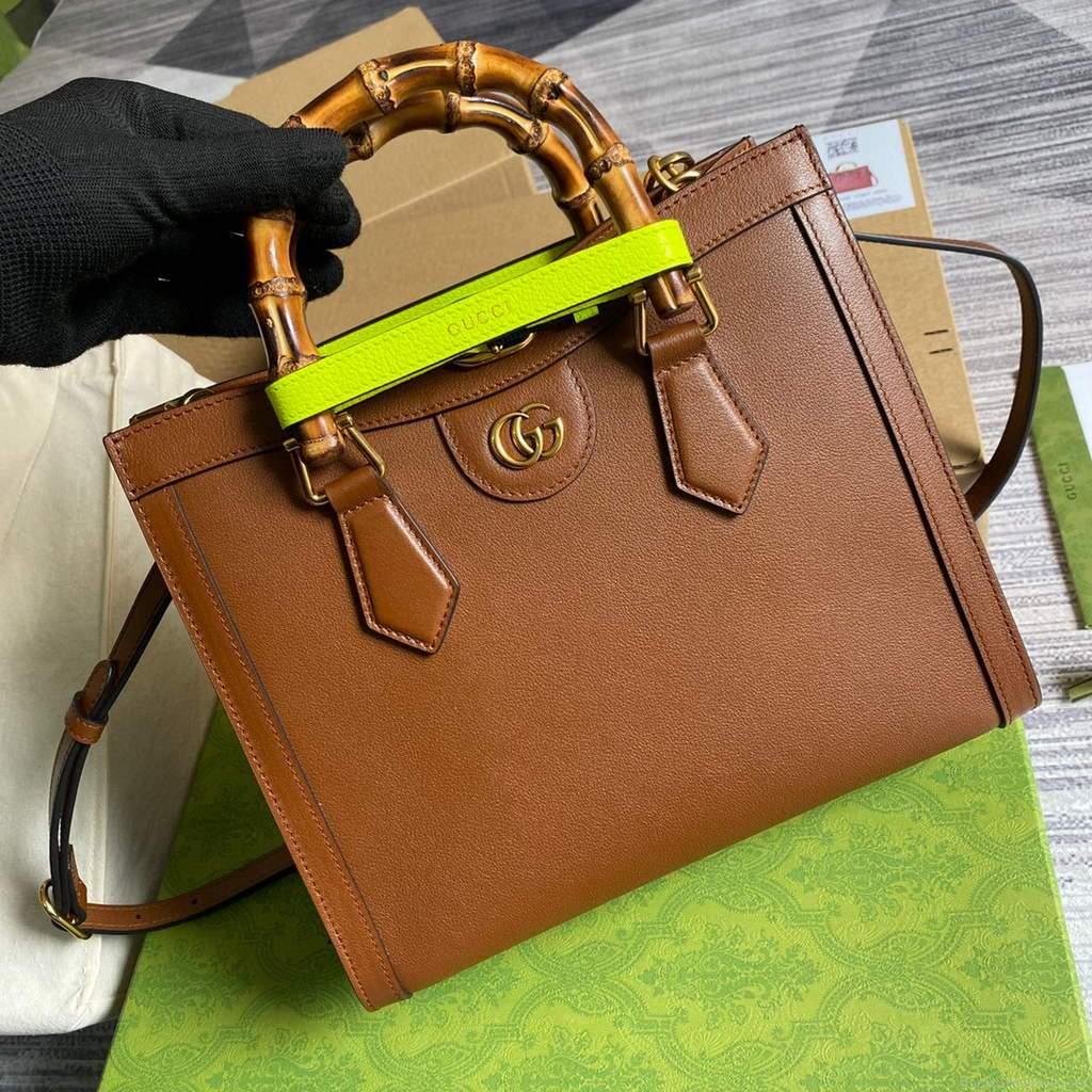 Gucci Diana small tote bag top handle bag 660195 Brown