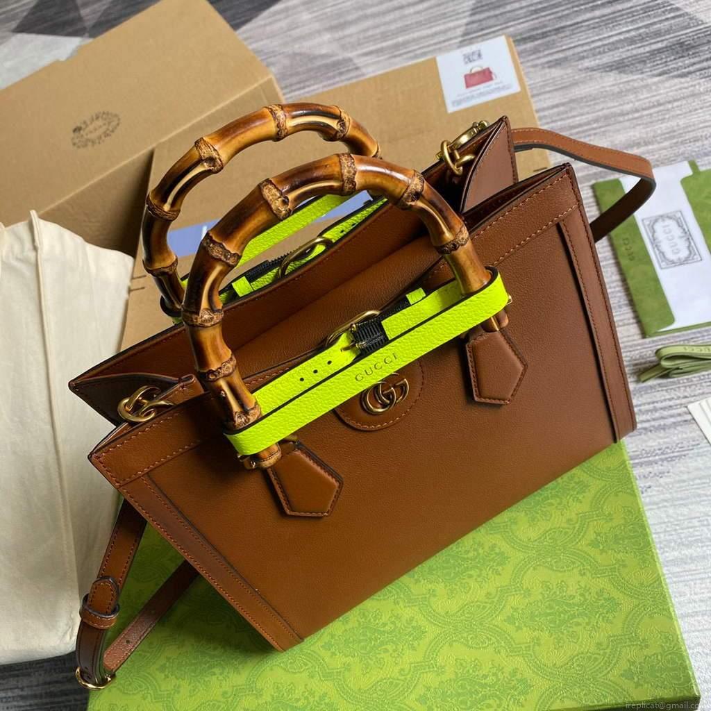 Gucci Diana small tote bag top handle bag 660195 Brown
