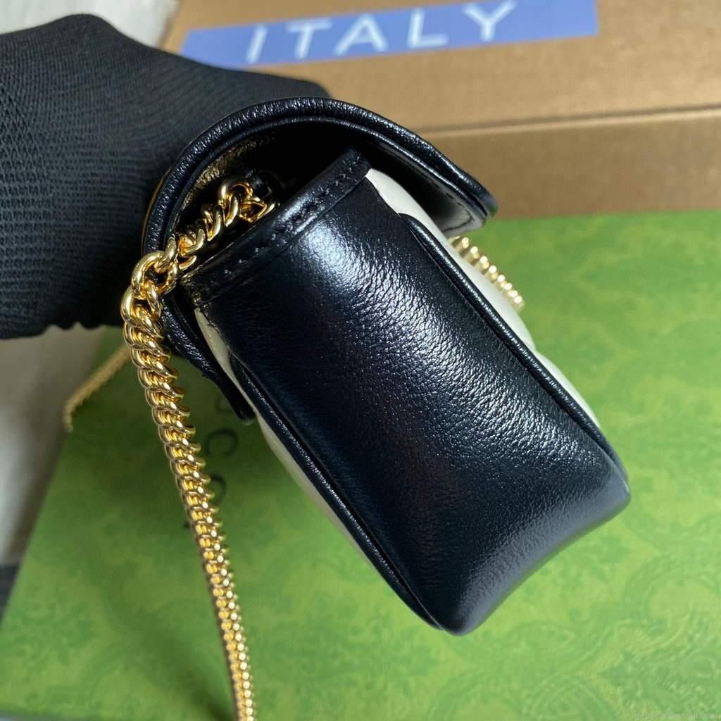 Gucci Online Exclusive GG Marmont mini bag Gucci 574969 Beige and Yellow
