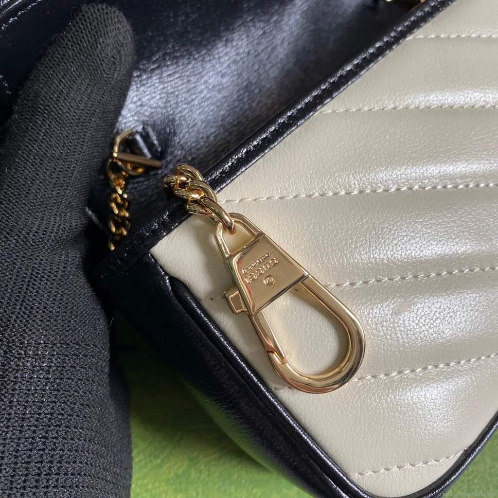 Gucci Online Exclusive GG Marmont mini bag Gucci 574969 Beige and Yellow