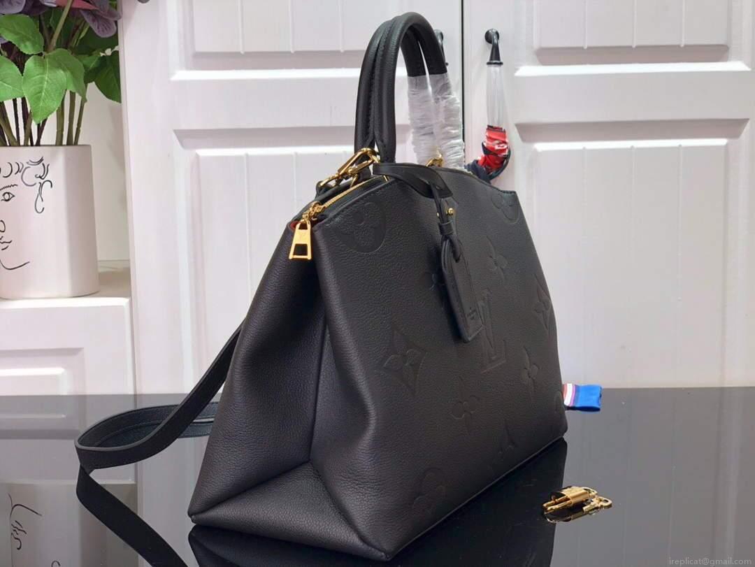 LV M45811 Louis Vuitton Grand Palais Monogram Tote Bag Black M45833