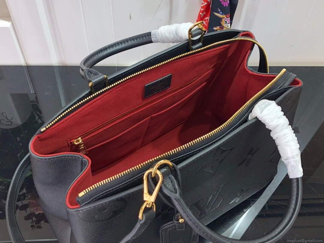 LV M45811 Louis Vuitton Grand Palais Monogram Tote Bag Black M45833