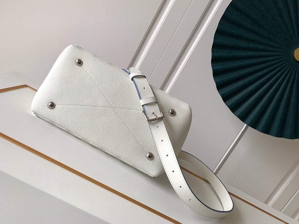 LV M56084 Louis Vuitton M56073 Beaubourg Hobo MM Mahina White