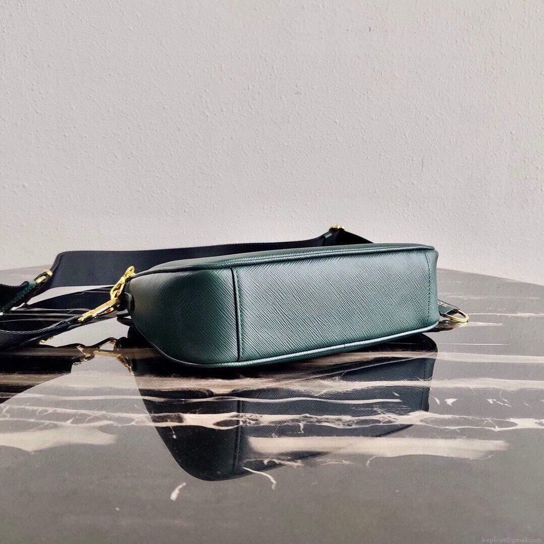 Prada 1BH204 Prada Re-Edition 2005 Saffiano leather Bag in Dark Green
