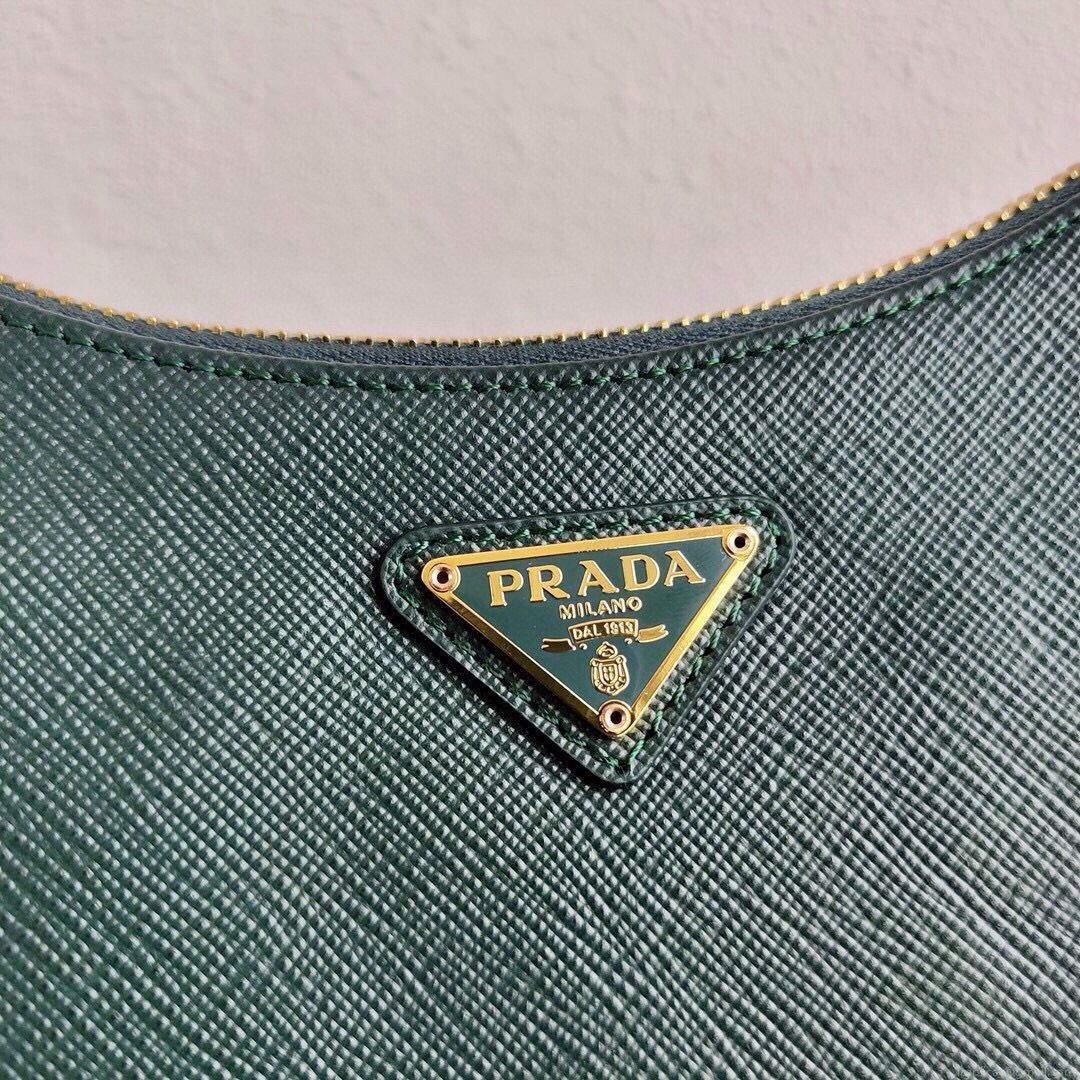 Prada 1BH204 Prada Re-Edition 2005 Saffiano leather Bag in Dark Green