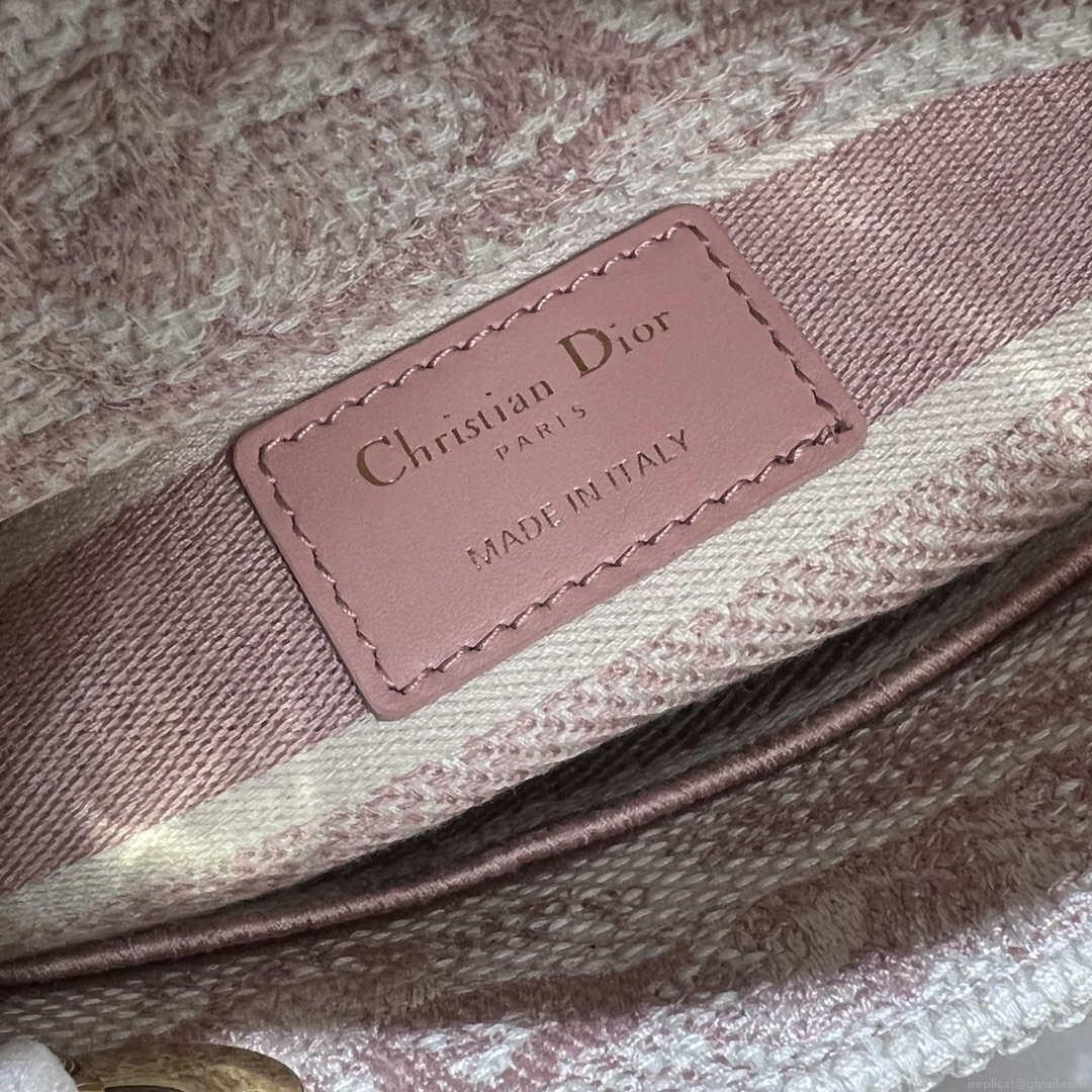 Dior M0500 MINI Lady D-LITE Bag Pink Toile de Jouy Embroidery