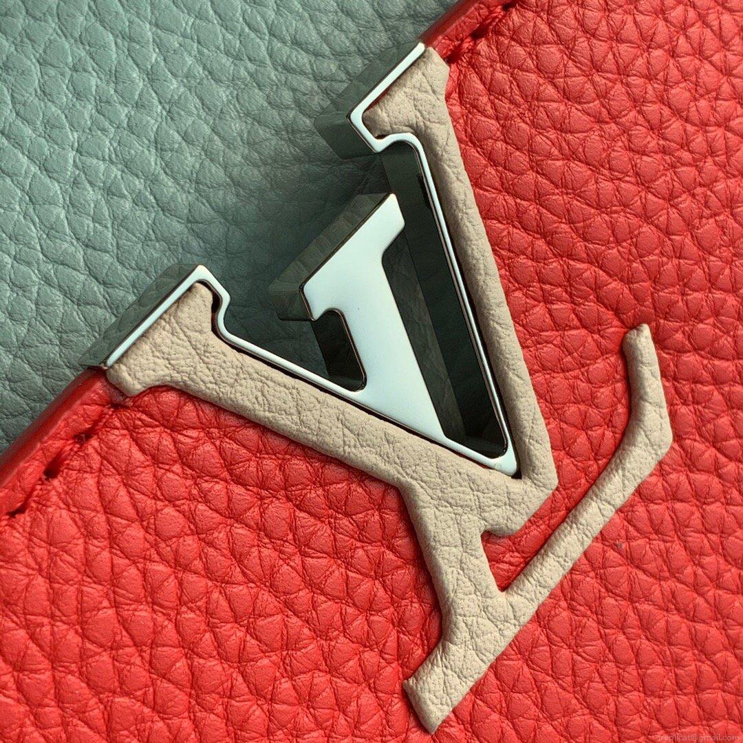 LV M57520 Louis Vuitton Capucines Mini M57521 Bag Red Blue