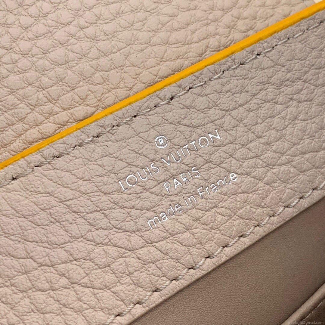 LV M57521 Louis Vuitton Capucines Mini M57520 Bag Yellow Beige