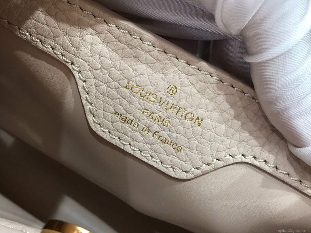 LV N98387 Louis Vuitton Capucines BB Handbag Gray Pink