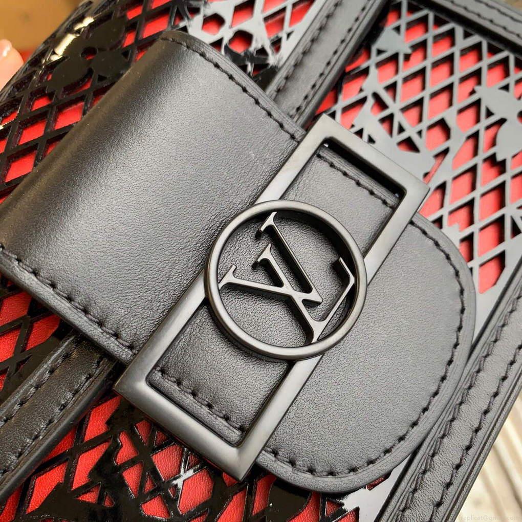 LV M20359 Louis Vuitton Mini Dauphine Handbag Black
