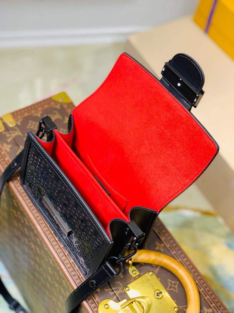 LV M20359 Louis Vuitton Mini Dauphine Handbag Black