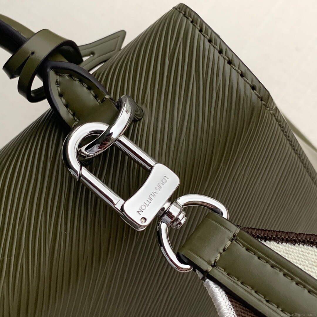 LV M58928 Louis Vuitton Cluny Mini Handbag Brown Green