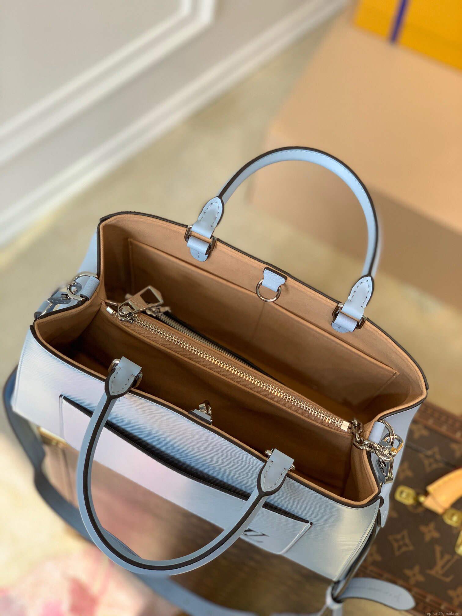 LV M59953 Louis Vuitton Marelle Tote MM Blue