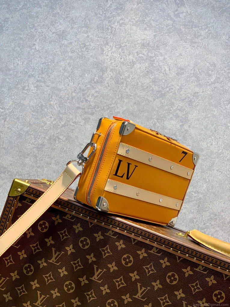 LV M45785 Louis Vuitton LVxNBA Handle Trunk Orange