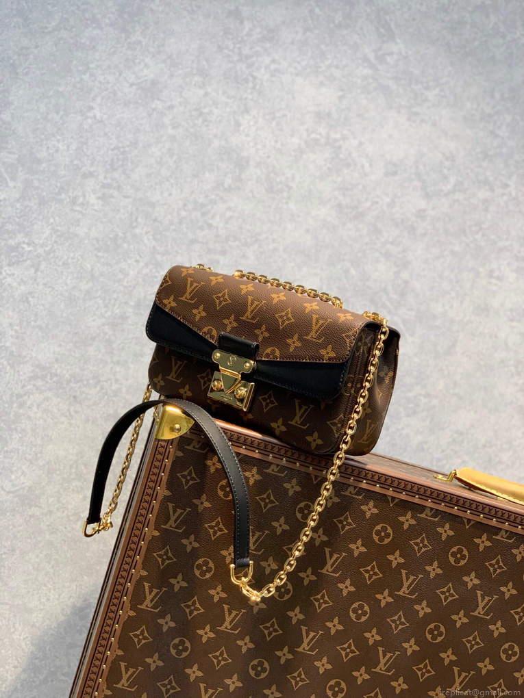 LV M46126 Louis Vuitton Marceau Monogram Handbag Black