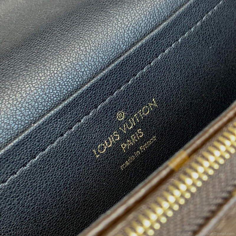 LV M46126 Louis Vuitton Marceau Monogram Handbag Black