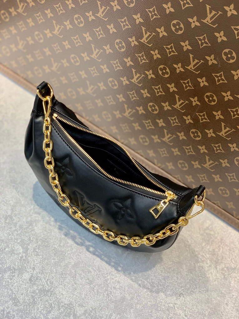 LV M59799 Louis Vuitton Over The Moon Bag Black