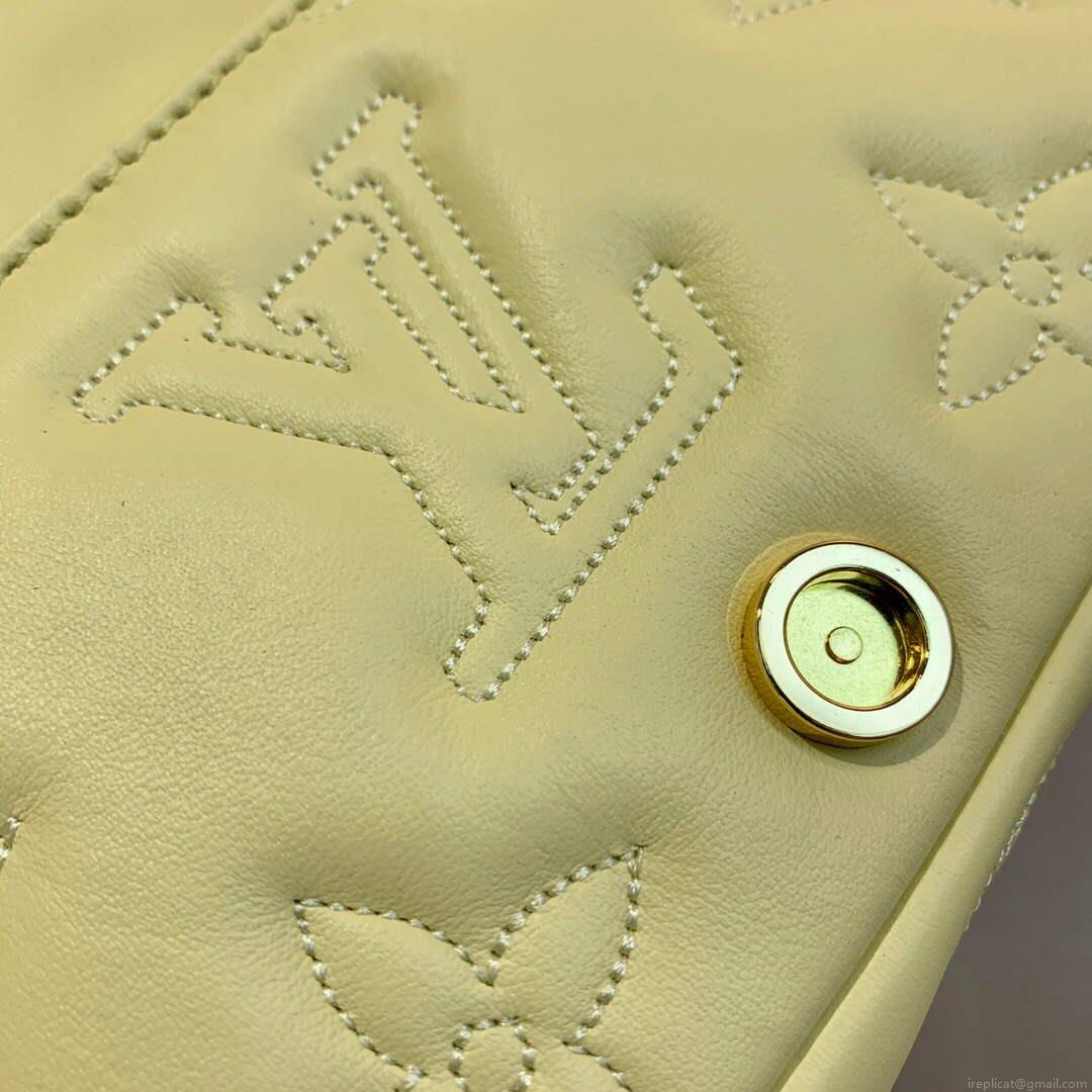 LV M81400 Louis Vuitton Wallet On Strap Bubblegram Banane Yellow