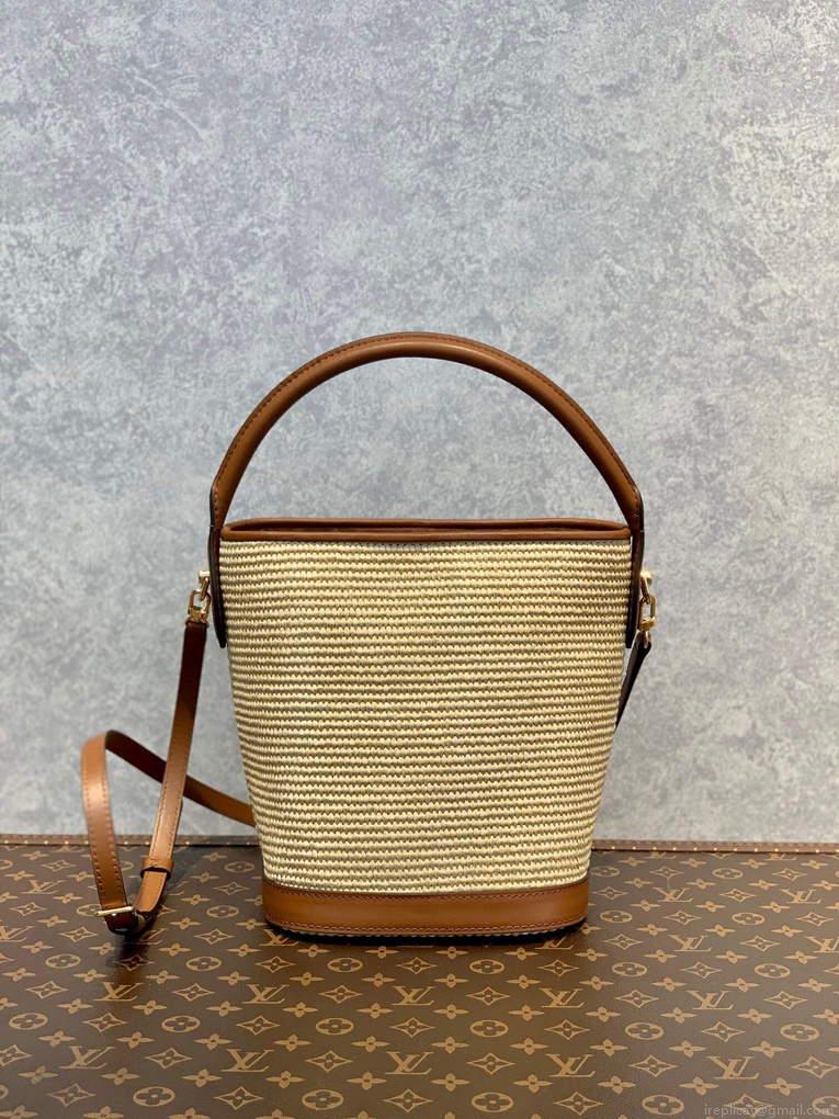 LV M59962 Louis Vuitton Petit Bucket Bag Caramel Brown