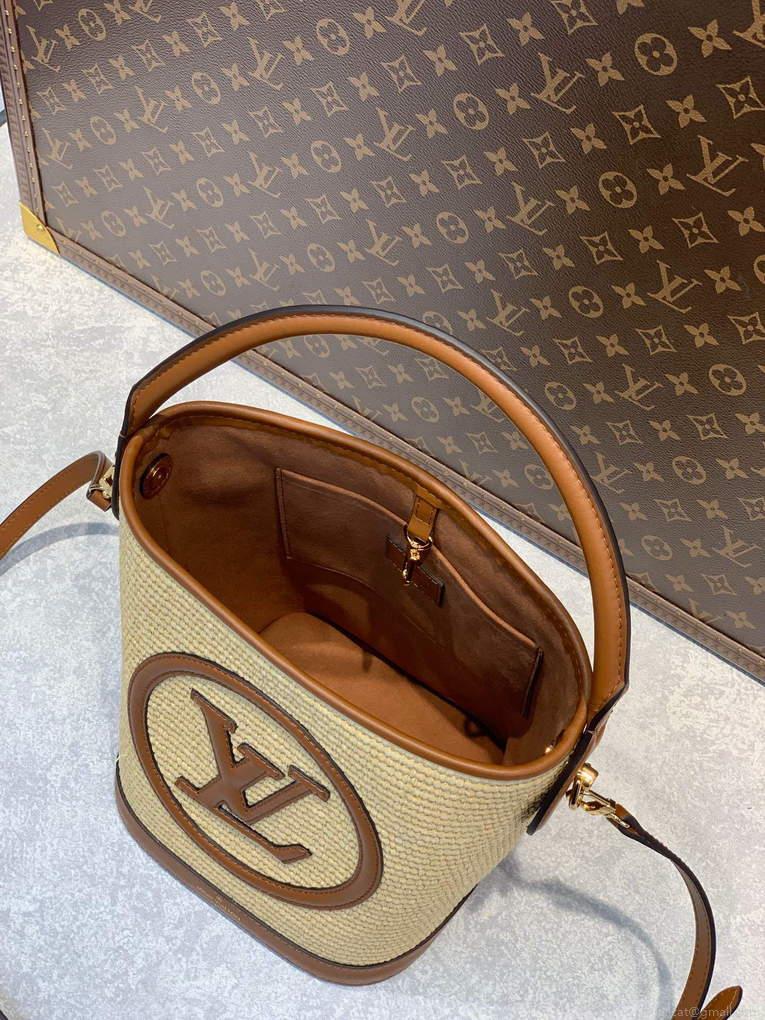 LV M59962 Louis Vuitton Petit Bucket Bag Caramel Brown