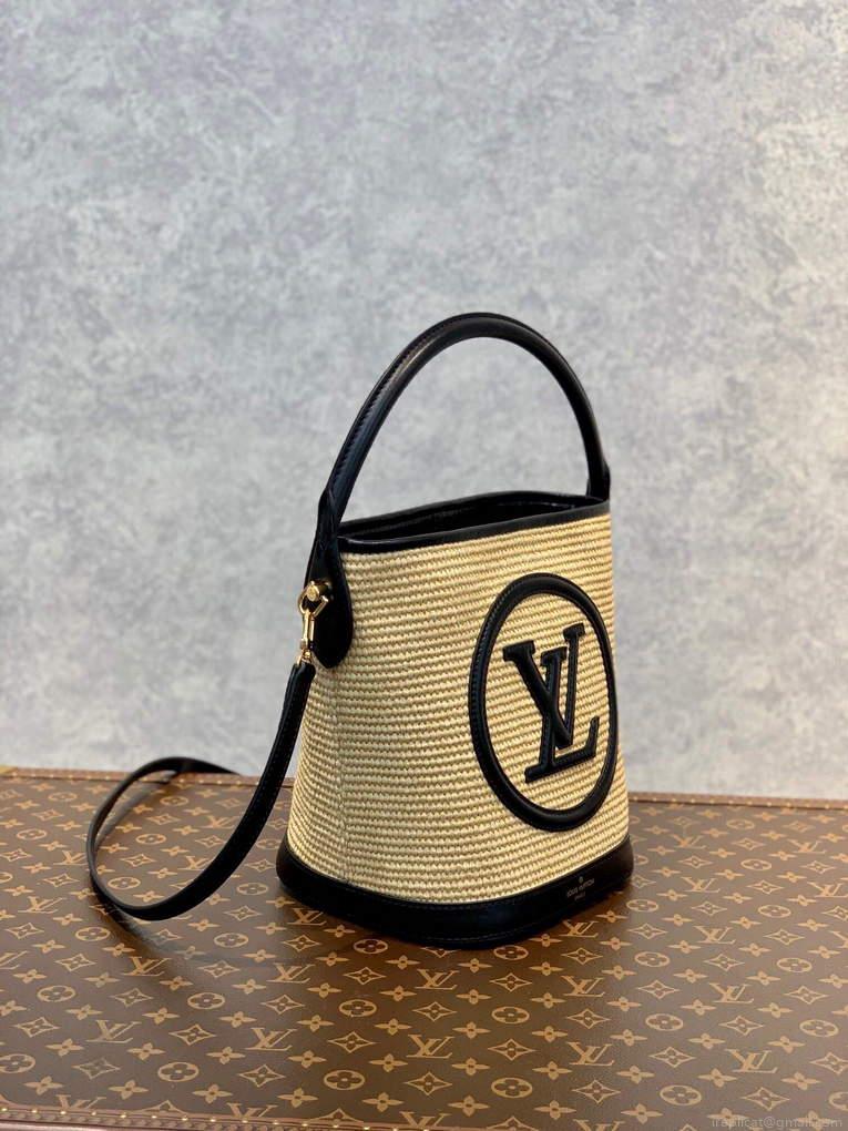 LV M59961 Louis Vuitton Petit Bucket Bag Black
