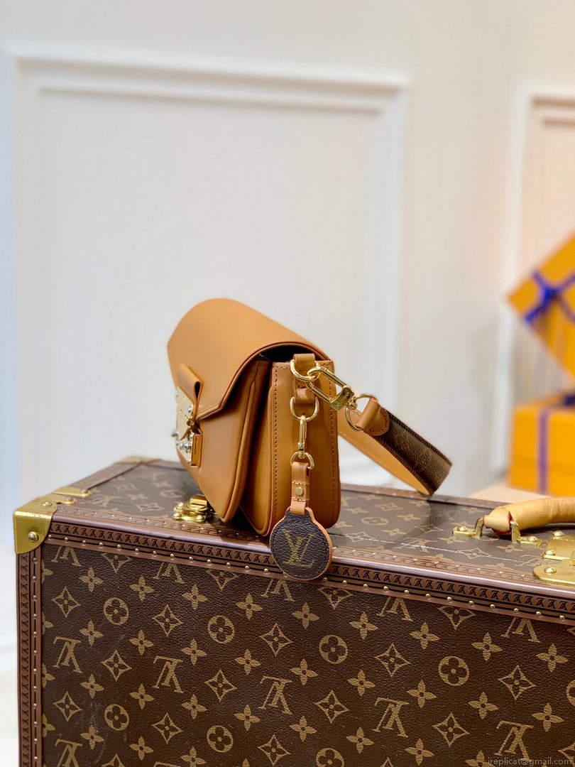 LV M20396 Louis Vuitton Swing Handbag Hazelnut Brown