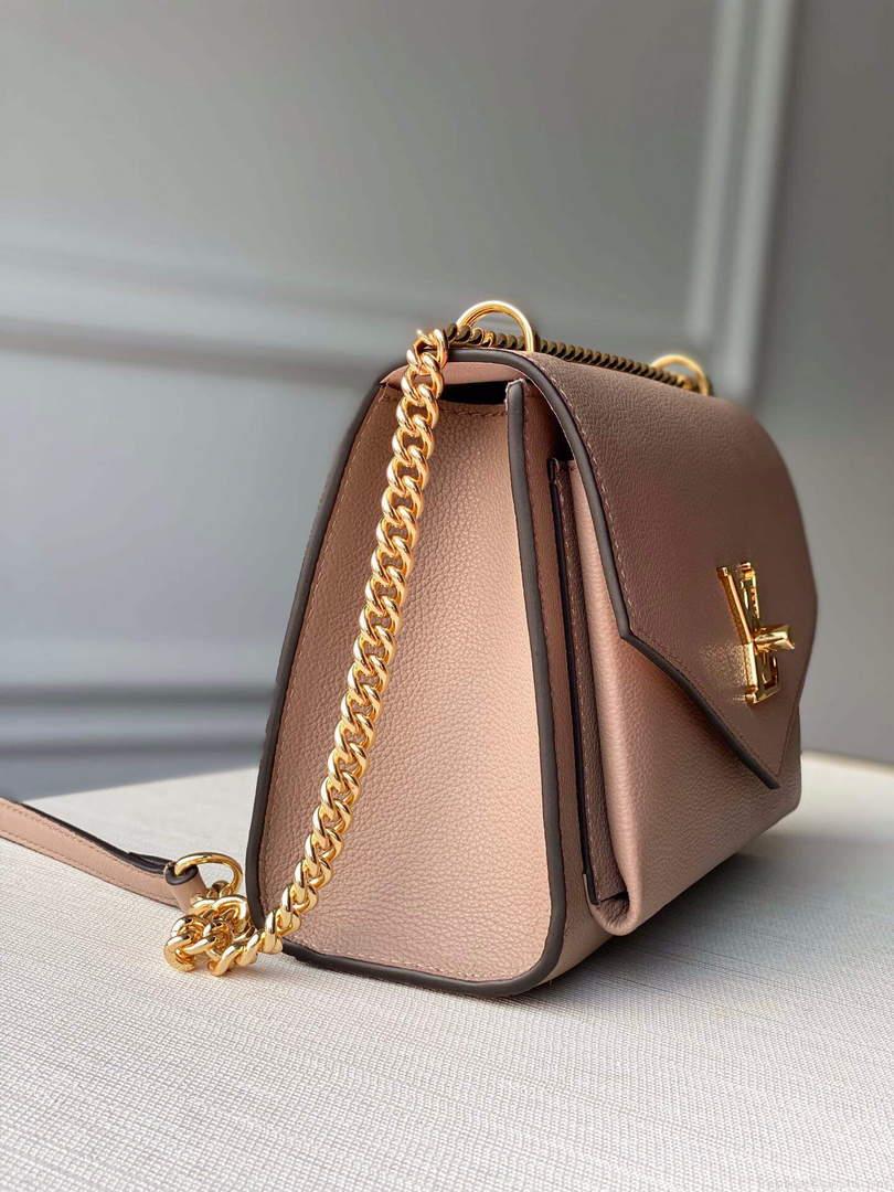 LV M56137 Louis Vuitton Mylockme Chain Bag Greige Gray